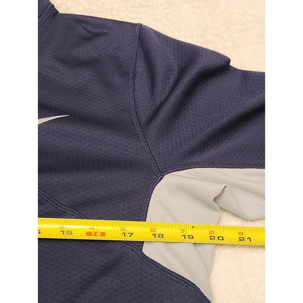Nike‎ Pullover Mens XL Blue Dri-Fit Long Sleeve Quarter Zip Athletic Training
